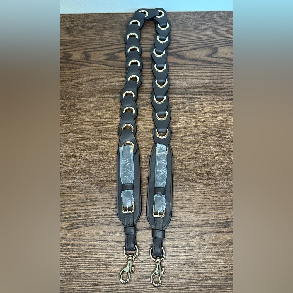 S⭕️LD‼️New Coach Linked Leather Novelty Bag Strap - Picture 3 of 4